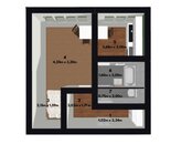 Pronájem útulného bytu 1+1 v srdci Zlína - ulice Santražiny., cena 11000 CZK / objekt / měsíc, nabízí 